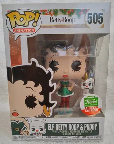 FunkoPop ANIMATION Elf Betty Boop & Pudgy, Vinyl Figures.