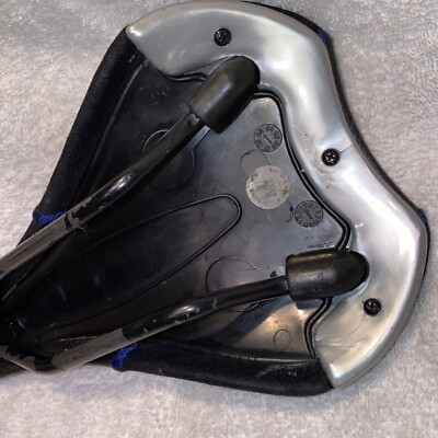 Selle Italia XO Genuine Gel Bike Saddle Black Blue Leather FeC