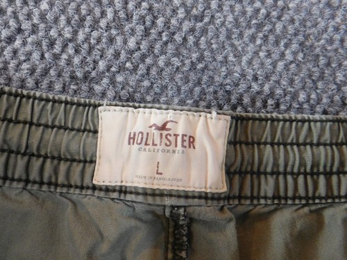 Hollister Jogger Pants Large green Mens patchwork casual stretch waist classic - Picture 2 of 10