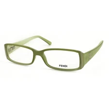 Fendi Womens FF862 337 Sage Green Rectangle Eyeglasses Frames 51 x 14 x 130