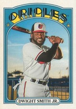 Dwight Smith Jr. 2021 Topps Heritage Baseball Card #414 BAL Orioles SP High #