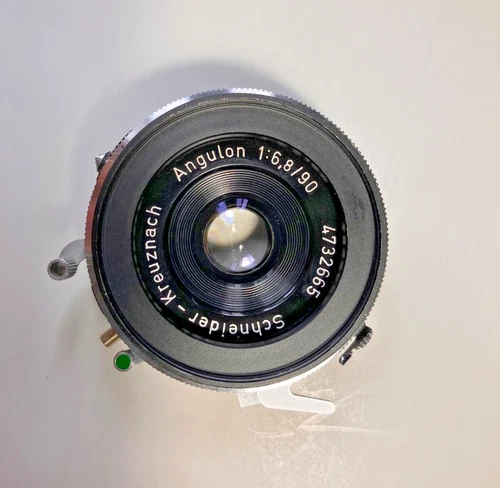 Schneider-Kreuznach 90mm f6.8 Angulon w/Synchro-Compur 4x5 large format Lens