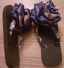 Womens colorful summer flip flop slippers