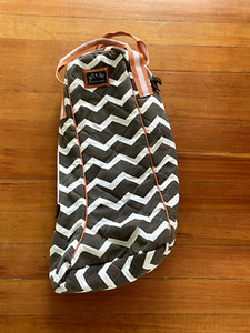 Equine Couture Abby Boot Bag, Brown/Burnt Orange/White