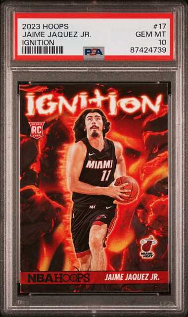 🔥2023 Panini NBA Hoops Jaime Jaquez Jr IGNITION RC ROOKIE PSA 10 🔥
