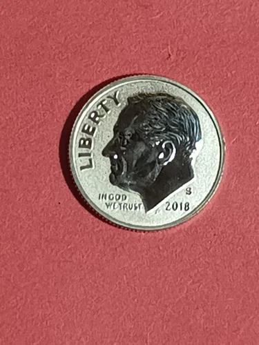 2018s ROOSEVELT 90% SILVER REVERSE PROOF DIME FULL TORCH 90% SILVER REVERSEPROOF