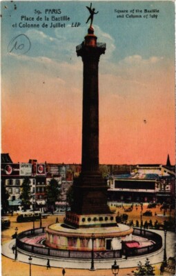 CPA PARIS 12e - La Place de la Bastille et Colonne de Julliet (76795)