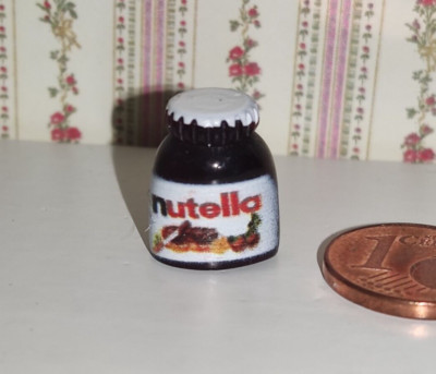6245- Schokocreme nutella 1,4 cm - Miniatur Puppenhaus Puppenstube 1:12