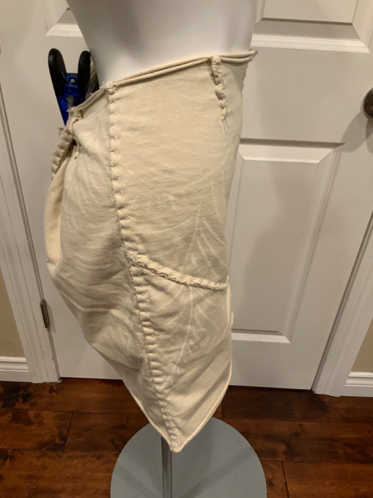 Project Alabama Tan Designer Patchwork Skirt W/ R… - image 3