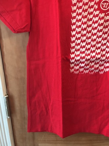 euc boys red Warrior Lacrosse Youth Logo Tshirt size large - Picture 4 of 9