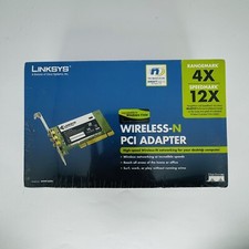 Linksys WMP300N Wireless N PCI Adapter In Box New SEALED