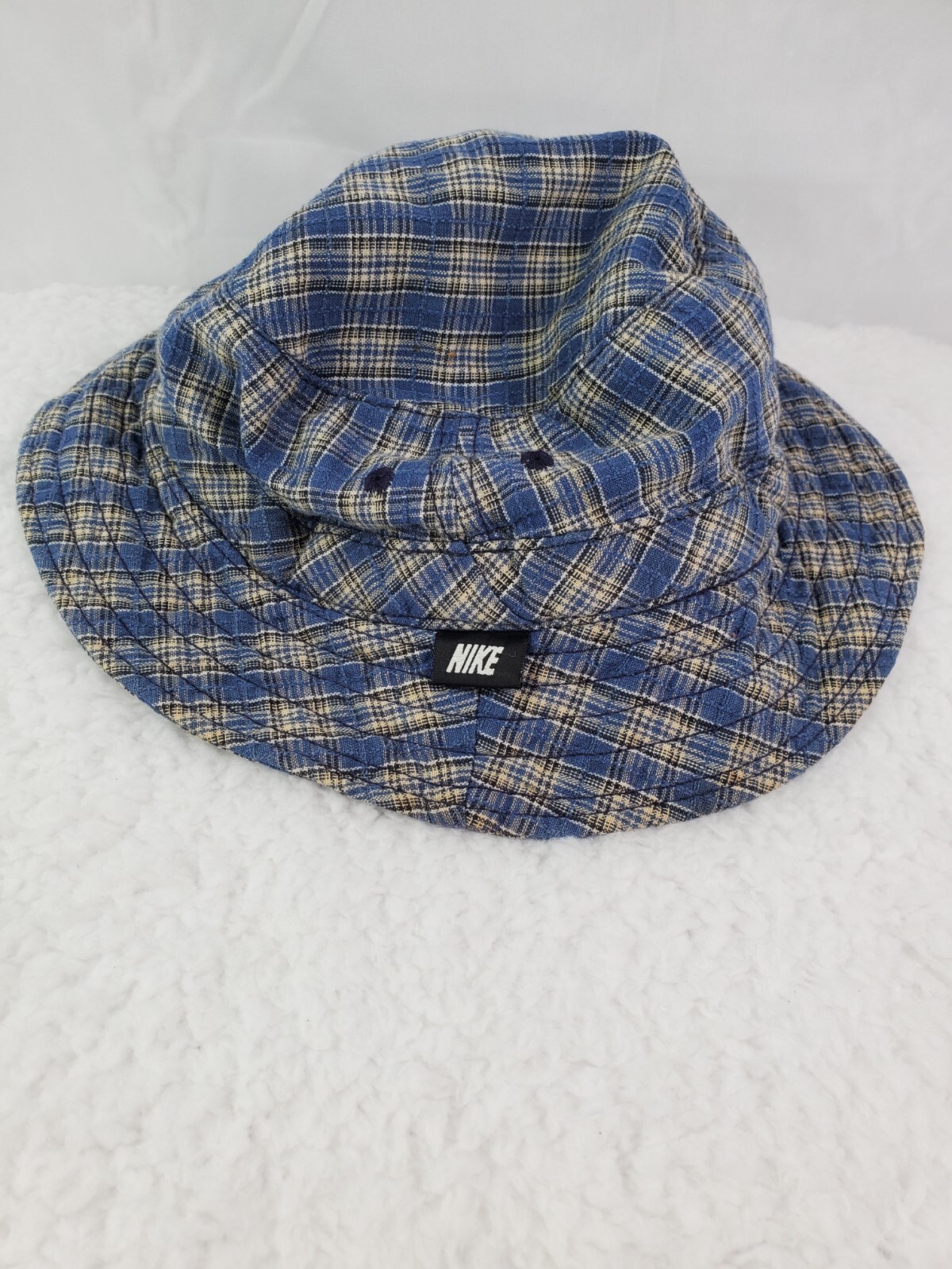 Vintage Nike Plaid Bucket Hat Mens Medium Golf Made In USA