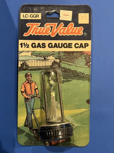 Vintage True Value LC-GGR 1 1/2" Gas Cap With Level Gauge For Lawn Mower *Briggs