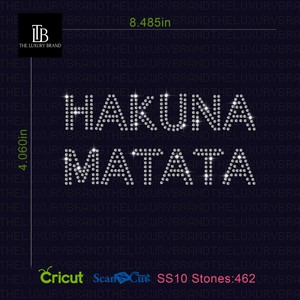 Download Hakuna Matata Ss10 Pedreria Cristales Svg Vector Png Plantilla Para Cricut Joy Ebay SVG, PNG, EPS, DXF File