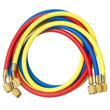 Elitech HVAC Refrigerant Charging Hose Set 1/4''