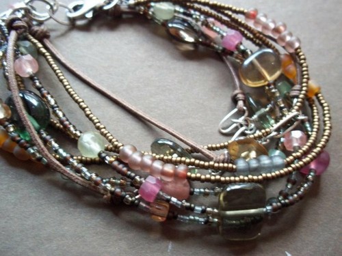 Silpada Sterling Silver Chalcedony Quattz Pink Bracelet B2090 - Picture 2 of 12