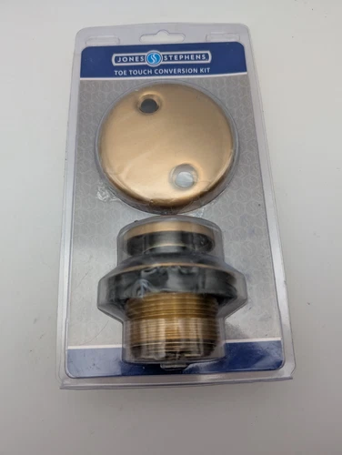 Jones Stephens 2 Hole Toe Touch Conversion Kit Metal Brushed Bronze B5156BB  - Picture 1 of 4