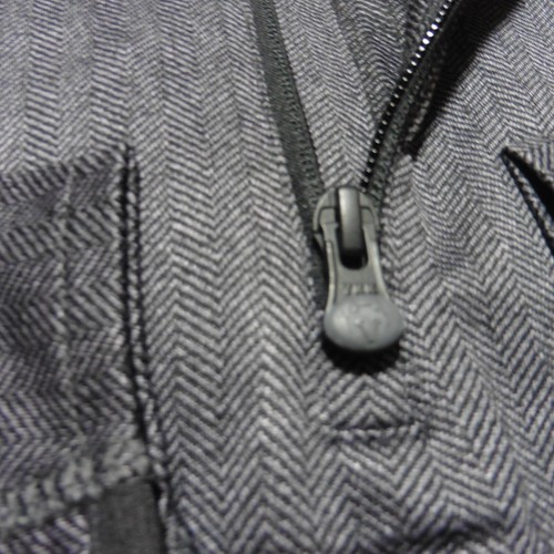 GREYSON Mens S SMALL TATE MOCKNECK 1/4 ZIP PULLOVER BLACK HERRINGBONE GREY GOLF - Picture 8 of 12