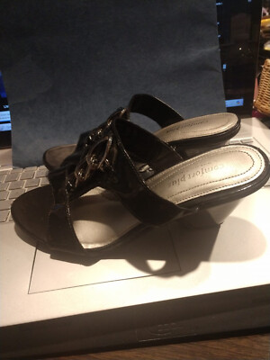 COMFORT PLUS BY PREDICTIONS LADIES DRESS SHOES SIZE 6W COMFORTABLE!