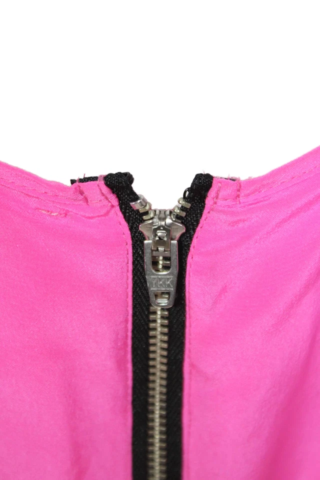 Yumi Kim Womens Spaghetti Strap V-neck Half Zip Tunic Top Pink Size M - Image 4 of 4