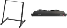 RS7030 Black Rack Stand Startech 8 Outlet 1U Rack Mount PDU Power Strip