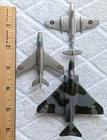3 Vintage Dinky Small Planes 735 Gloster Javelin 70E Gloster Meteor 60A Mystere