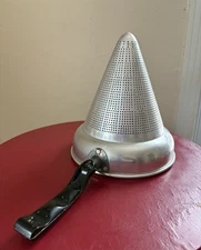 Vintage Strainer Aluminum Cone Sieve Colander Jelly Making Canning