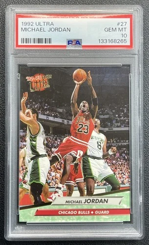 MICHAEL JORDAN PSA 10 1992-93 FLEER ULTRA #27 BULLS 8265
