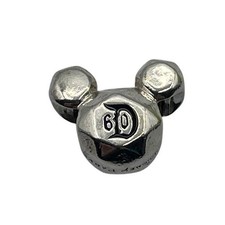 Disney Parks Disneyland 60th Anniversary Mickey Mouse Head Pandora Charm Silver