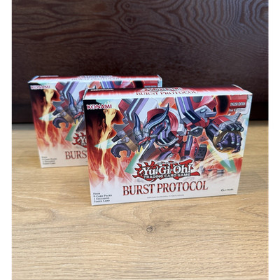 Yu-Gi-Oh Burst Protocol 4 Pack with Token Card Lot of 2 Factory Sealed 1st Ed