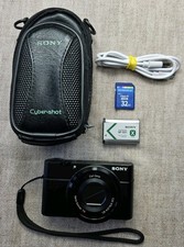 Sony Cyber-shot DSC-RX100 Digital Compact Camera - Black - Case - Tested