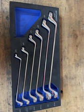 Blue Power Bpow6st Sae 75degree Deep Offset Box Wrench Set 14 To 1516 Blue Power Bpow6st Sae 75degree Deep Offset Box Wrench Set 14 To 1516