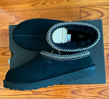 UGG Tasman II Men's Slip-On Black Suede Lined Slippers Black US 11 EU 44