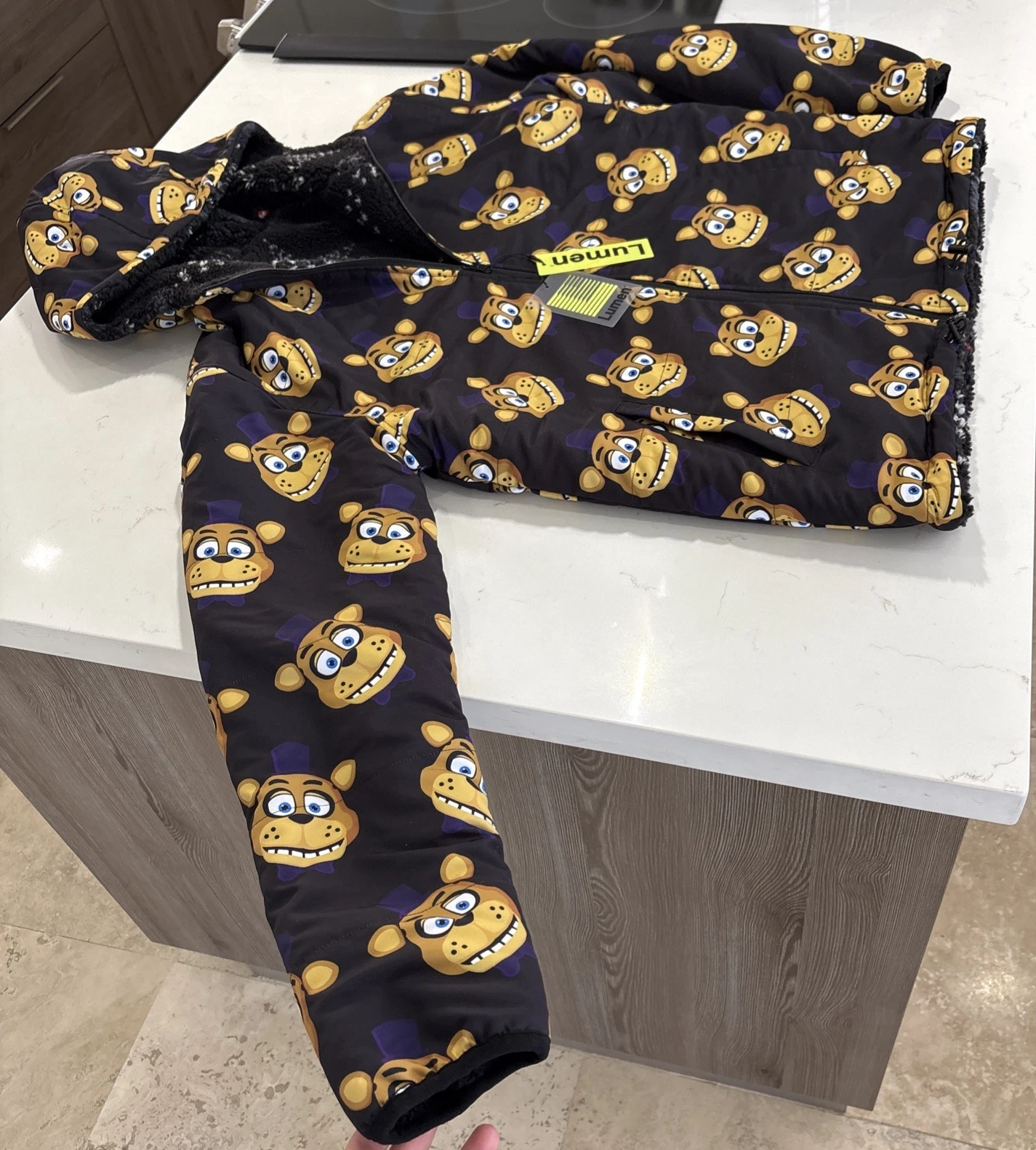 FNAF Rare Reversible Jacket Lumen Theorywear Five Nights at Freddy's Size L NWT image 5