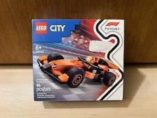 LEGO City F1 Driver with McLaren Race Car Toy - Model Car Building Toy Kit