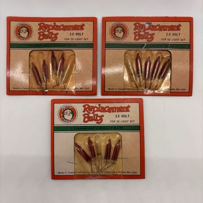 Vintage Pay N Save Replacement Bulbs Christmas Bulbs One Flash Four Regular