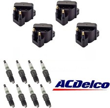 Performance Ignition Coil Acdelco Spark Plug 8pcs For Cadillac Chevrolet V8
