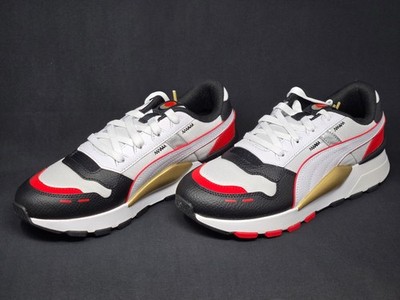 Puma Rs 2.0 Wild Rider Kid's Boy's Girl's Black Red Gold White Shoes 384558-01