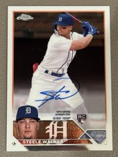 2023 Topps Chrome Steele Walker Rookie Auto Rookie #RA-SW Detroit Tigers