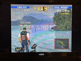 Sega Dreamcast Bass Fishing 1999 Complete with Manual. Working Game Tested