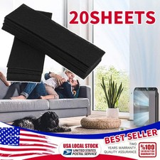 20Sheets 10" x 4" Cat Litter Box Filters for Odor Elimination in Pet Areas