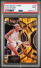 2024 PANINI SELECT WNBA GOLD FLASH #158 A'JA WILSON 10/10 PSA 9