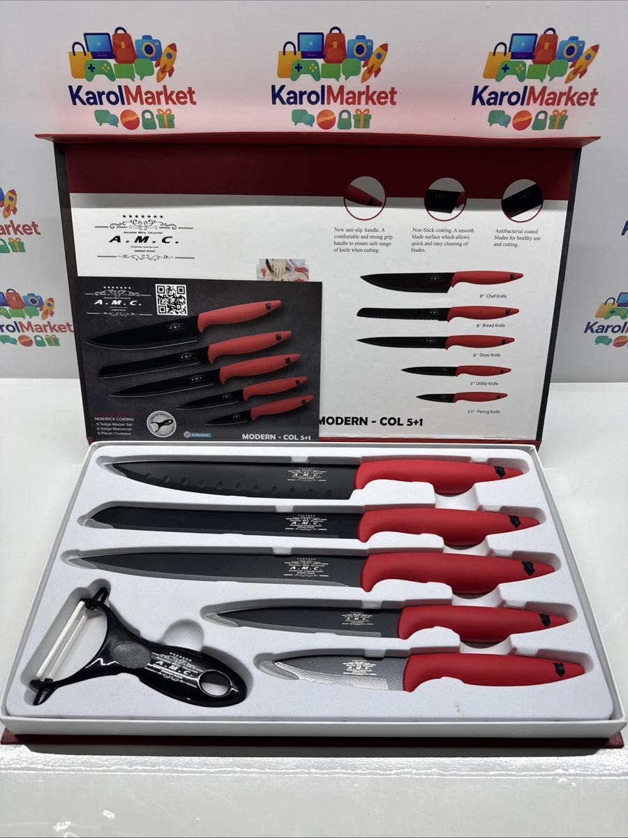 Starrett Coltello da Cucina in Acciaio Inox Dello Chef, Ampio Profilo Triangolare, 10 Pollici (250 mm), Manico Nero