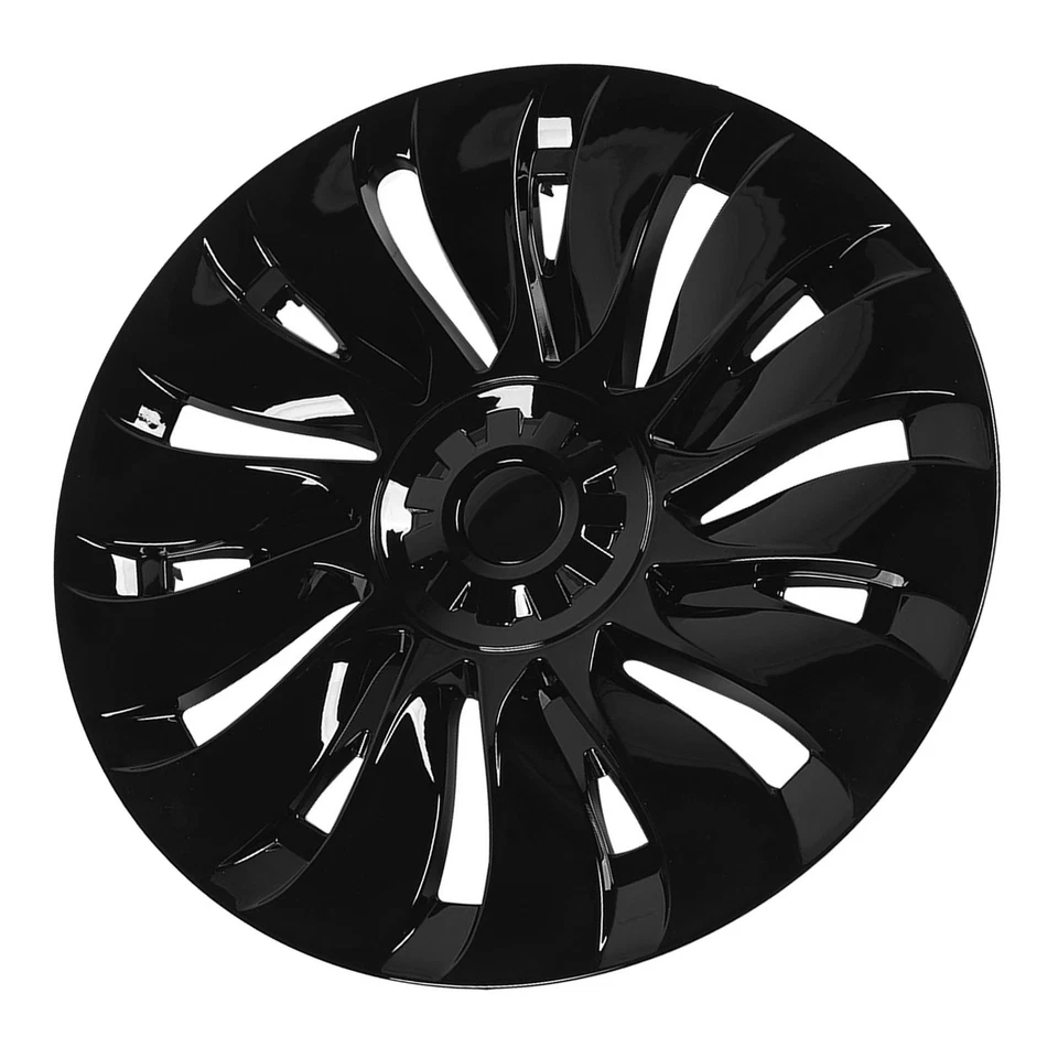 (Glossy Black)Generic Hubcap Wheel Covers High Hardness Wheel Skin High - Image 4 of 4