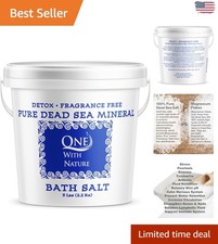 Natural Therapeutic Bath Salt - 5LB Unscented Dead Sea Salt for All Skin Types