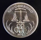 1972 Universaro Scales World Trade Vtg Rare Bullion-999 Silver 1 Oz Art Coin