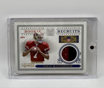 2011 Timeless Treasures Rookie Recruits Relic /25 Colin Kaepernick #32 RC