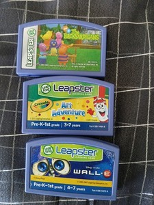 Lot of 3 Leapfrog Leapster Learning Game Cartridges No Books