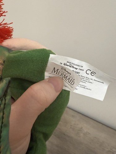 Disney Store Arielle kleine Meerjungfrau Sitzsack Plüsch Puppe Beanie Neu mit Etikett nicht mehr produziert - Bild 7 von 9