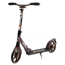 Lightweight and Foldable Kick Scooter Adjustable for Teens and Adult, Alloy Deck